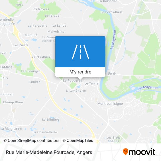Rue Marie-Madeleine Fourcade plan