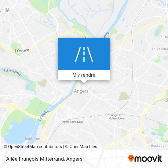 Allée François Mitterrand plan
