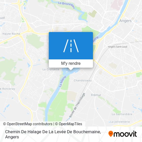 Chemin De Halage De La Levée De Bouchemaine plan