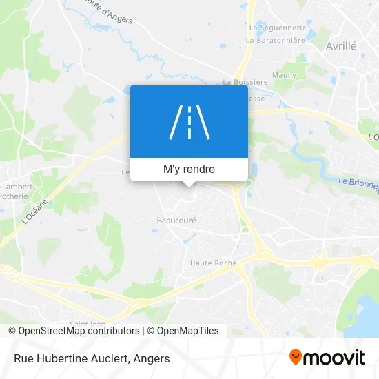 Rue Hubertine Auclert plan