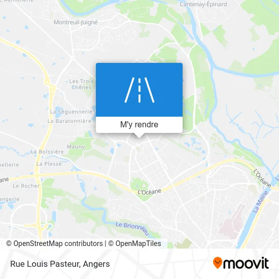 Rue Louis Pasteur plan