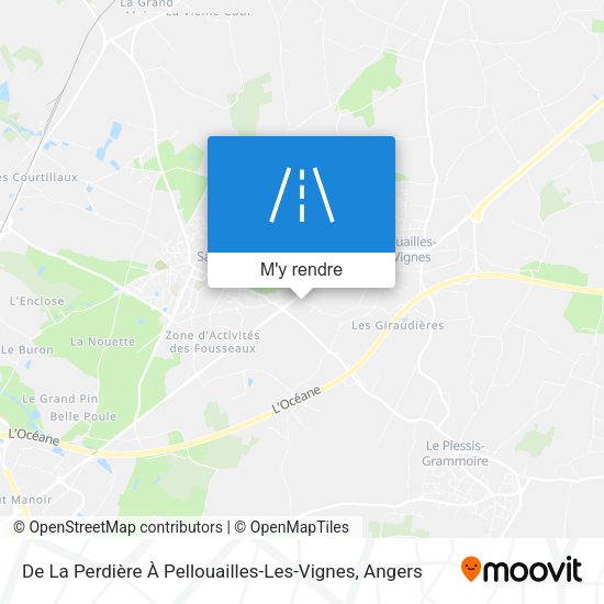 De La Perdière À Pellouailles-Les-Vignes plan