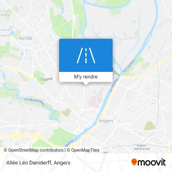 Allée Léo Daniderff plan