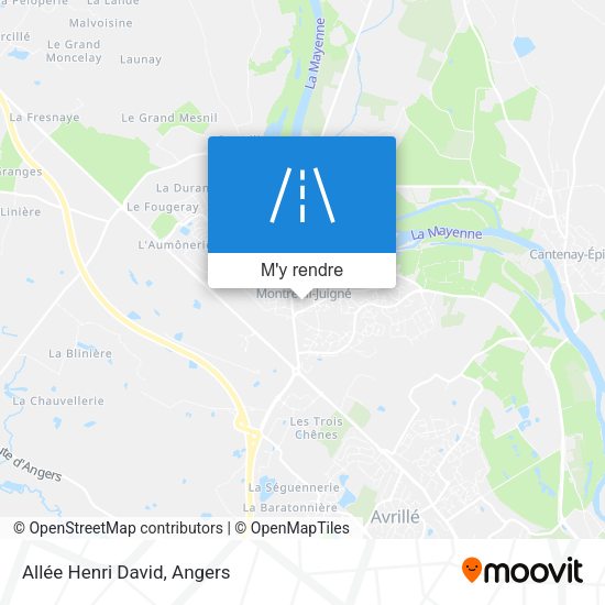 Allée Henri David plan