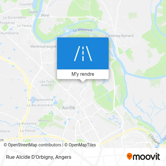 Rue Alcide D'Orbigny plan