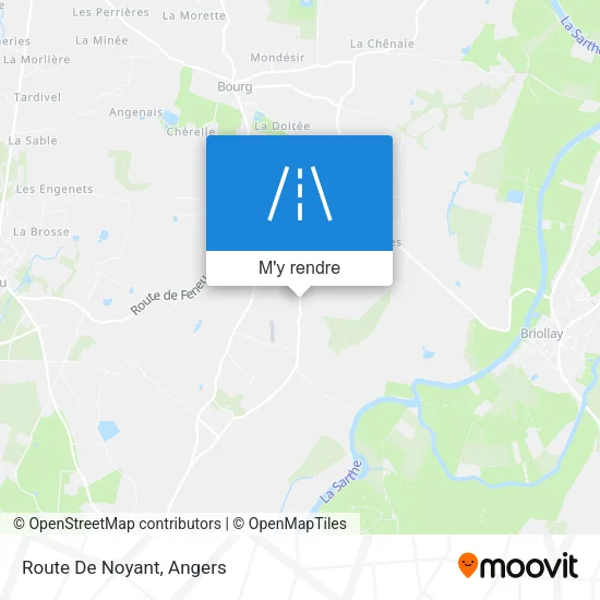 Route De Noyant plan