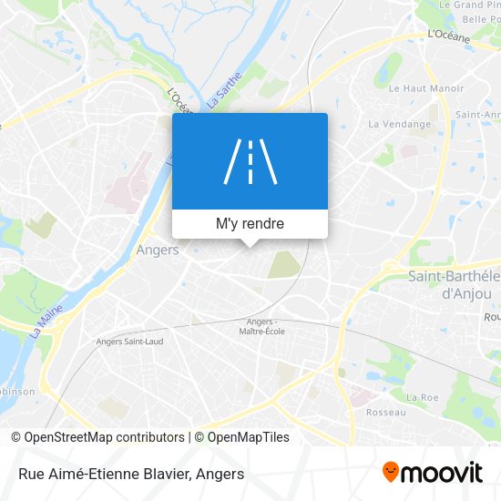 Rue Aimé-Etienne Blavier plan