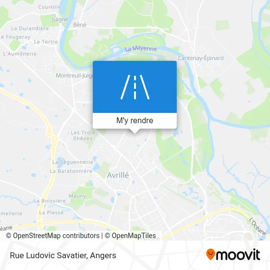 Rue Ludovic Savatier plan