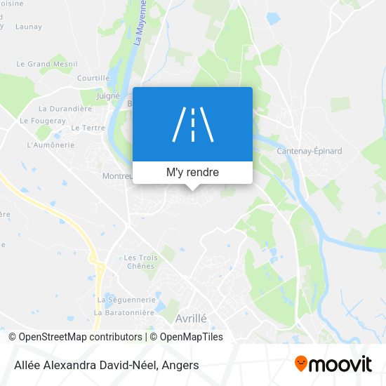Allée Alexandra David-Néel plan