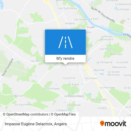 Impasse Eugène Delacroix plan