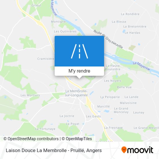 Laison Douce La Membrolle - Pruillé plan