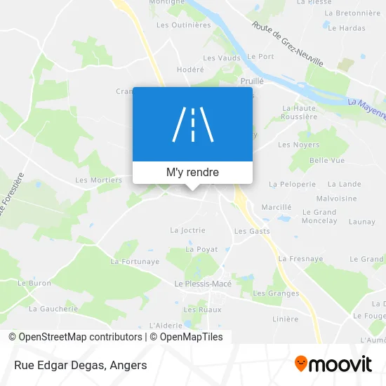 Rue Edgar Degas plan