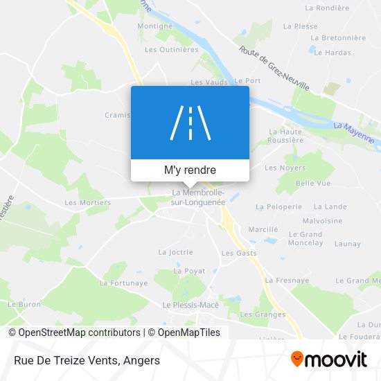 Rue De Treize Vents plan