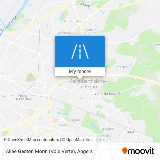 Allée Gaston Morin (Voie Verte) plan