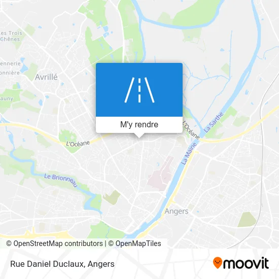 Rue Daniel Duclaux plan