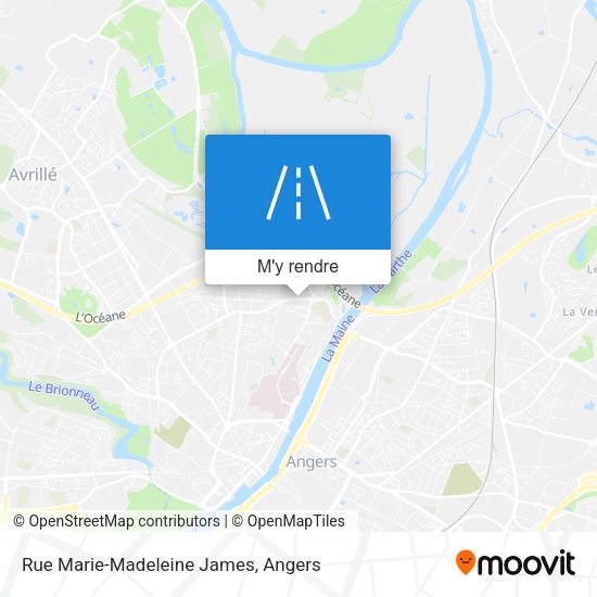 Rue Marie-Madeleine James plan
