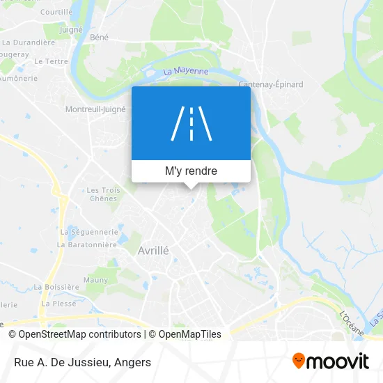 Rue A. De Jussieu plan