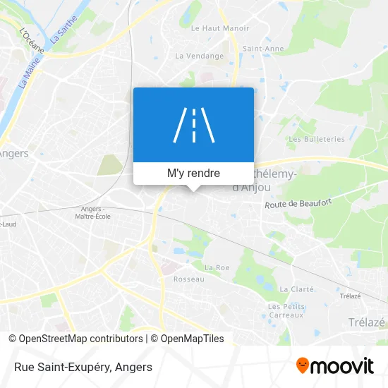 Rue Saint-Exupéry plan