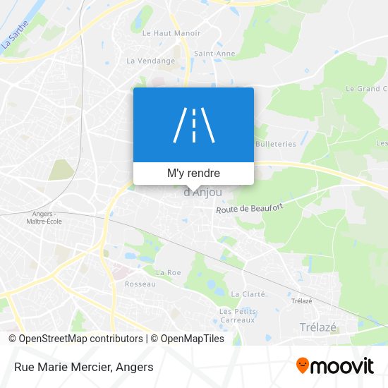 Rue Marie Mercier plan