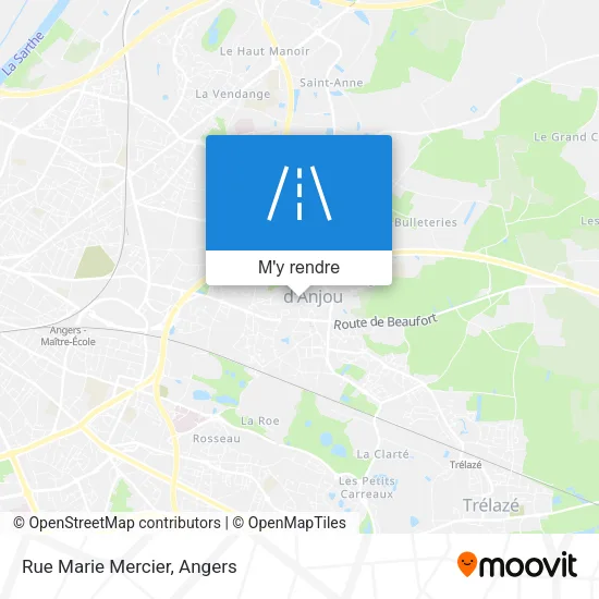 Rue Marie Mercier plan