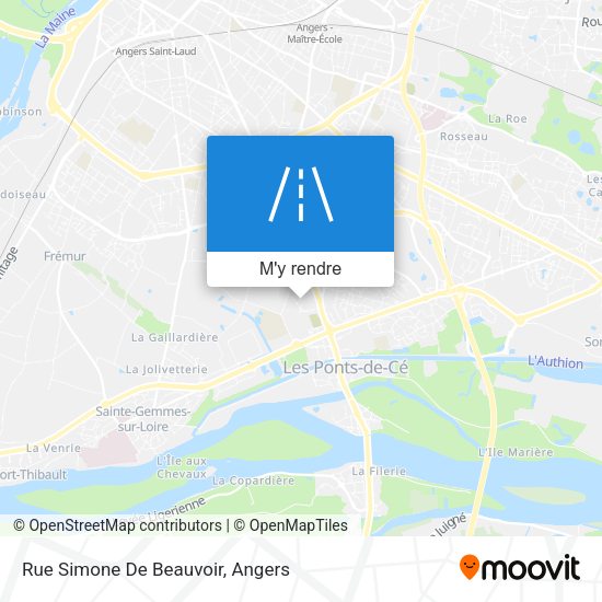 Rue Simone De Beauvoir plan
