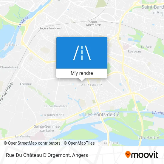 Rue Du Château D'Orgemont plan