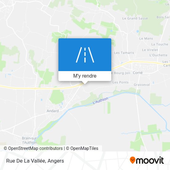Rue De La Vallée plan