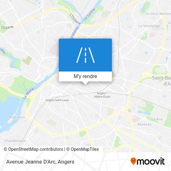 Avenue Jeanne D'Arc plan