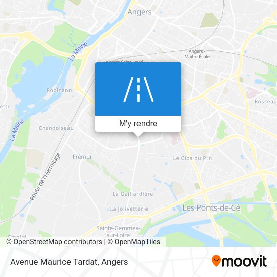 Avenue Maurice Tardat plan