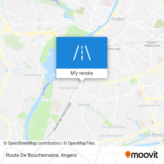 Route De Bouchemaine plan