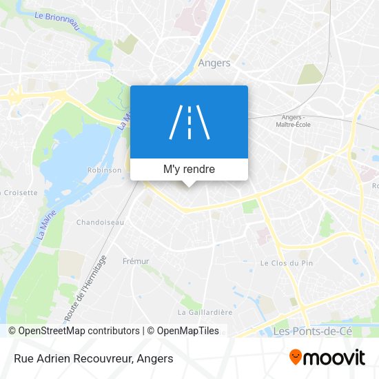 Rue Adrien Recouvreur plan