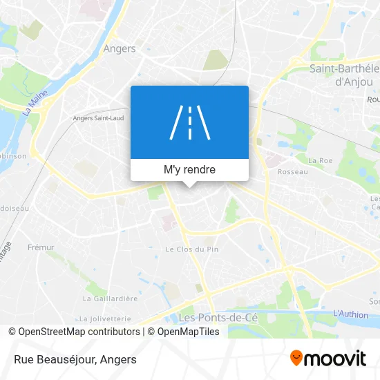 Rue Beauséjour plan