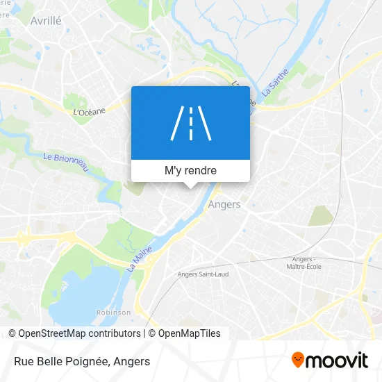 Rue Belle Poignée plan