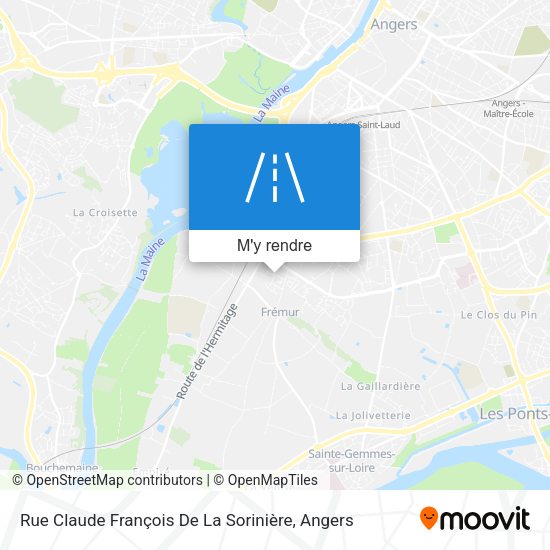 Rue Claude François De La Sorinière plan