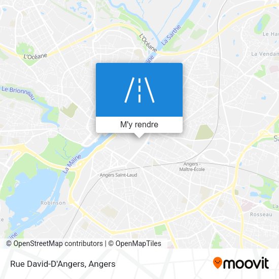 Rue David-D'Angers plan