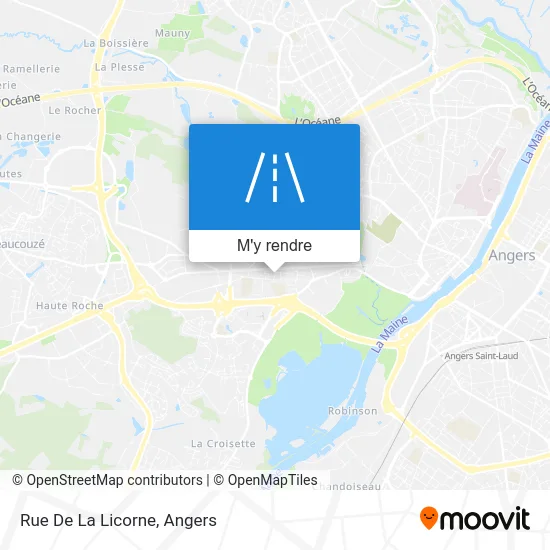 Rue De La Licorne plan