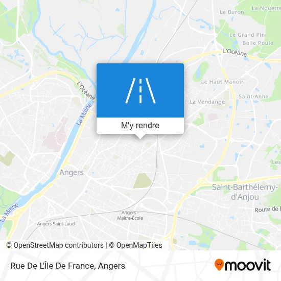 Rue De L'Île De France plan