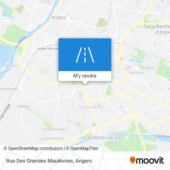 Rue Des Grandes Maulévries plan