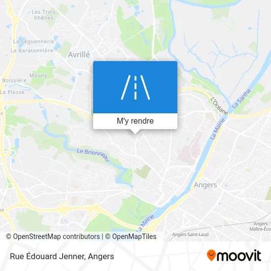 Rue Édouard Jenner plan