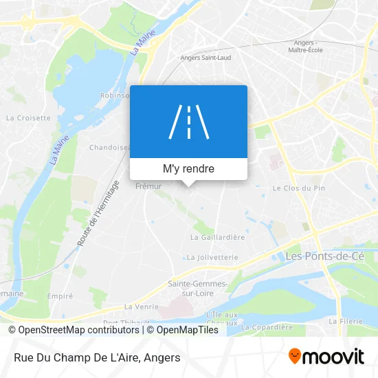 Rue Du Champ De L'Aire plan