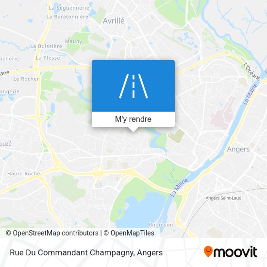 Rue Du Commandant Champagny plan
