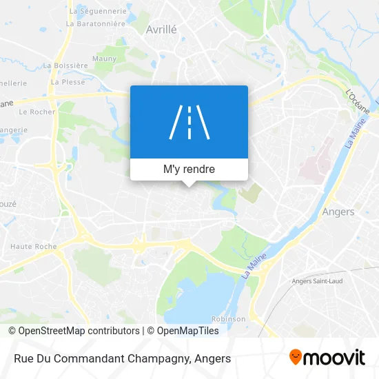 Rue Du Commandant Champagny plan