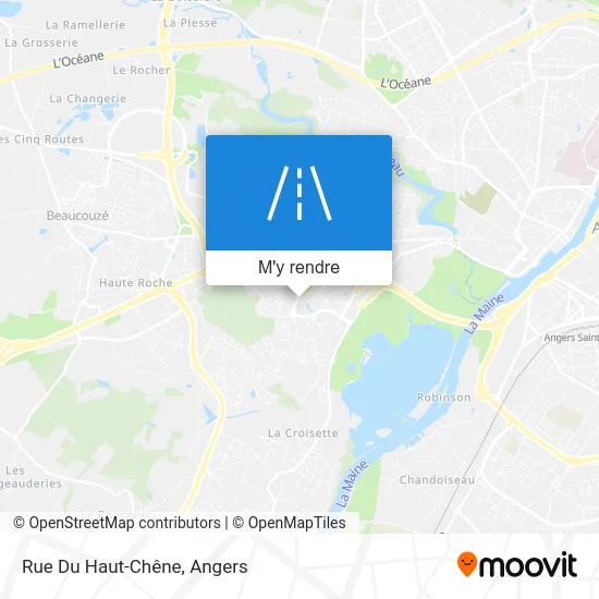 Rue Du Haut-Chêne plan