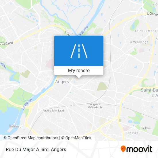 Rue Du Major Allard plan