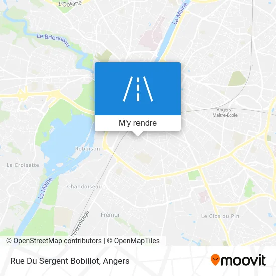 Rue Du Sergent Bobillot plan