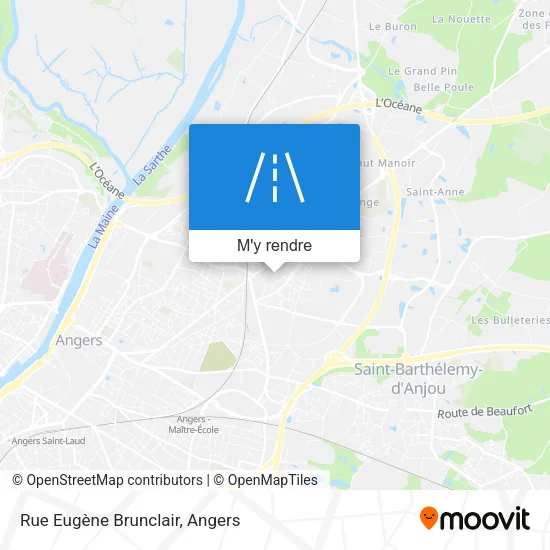 Rue Eugène Brunclair plan