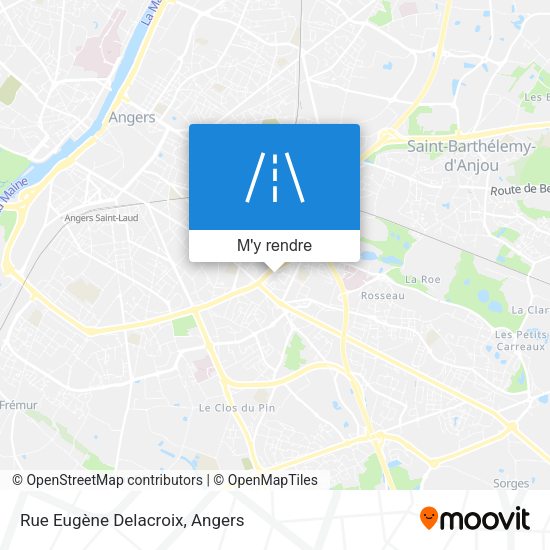 Rue Eugène Delacroix plan