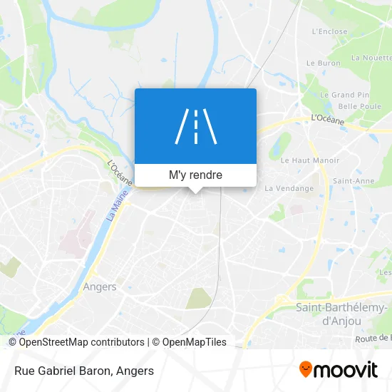 Rue Gabriel Baron plan