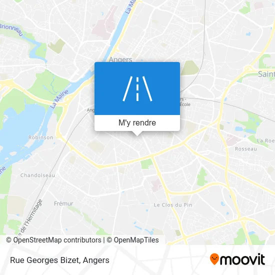 Rue Georges Bizet plan