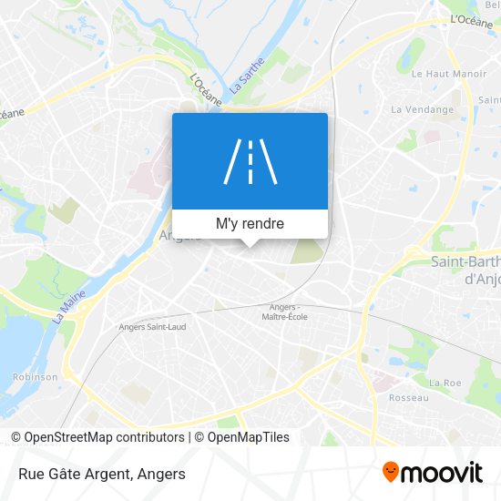 Rue Gâte Argent plan